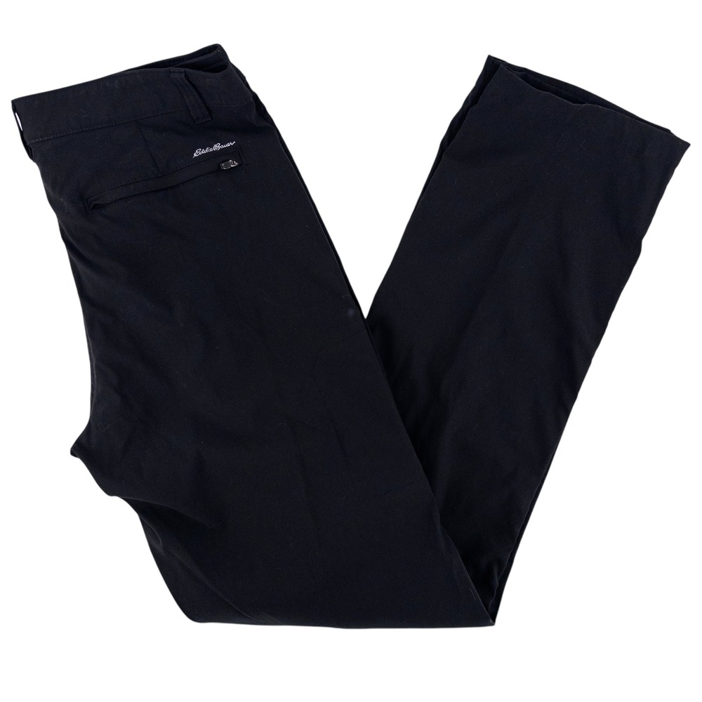 Eddie Bauer Mens 35x34 Horizon Guide Chino Travex Pants Black‎ Nylon Straight